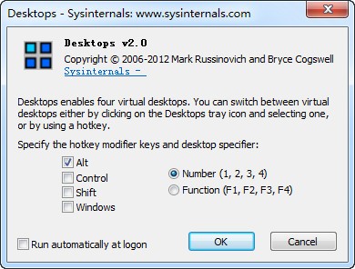 Sysinternals Desktops虚拟桌面 V2.0 英文绿色版