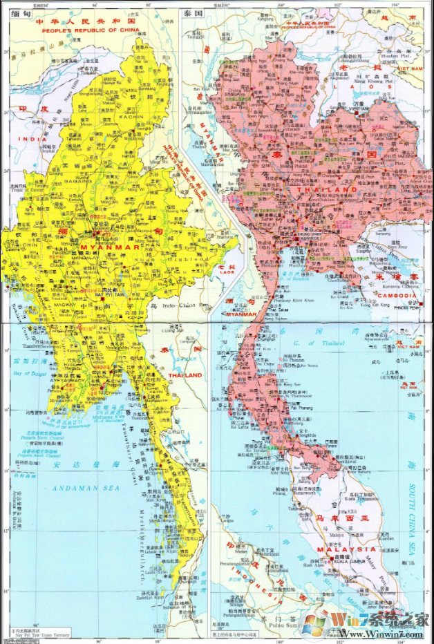 泰国地图高清版大图 v2022最新版