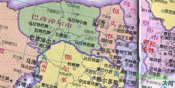 内蒙古地图高清版大图下载