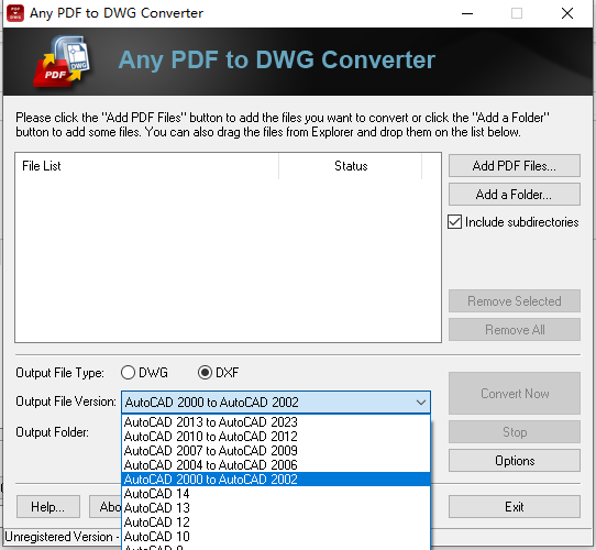 PDF转CAD/DWG软件(Any PDF to DWG Converter)