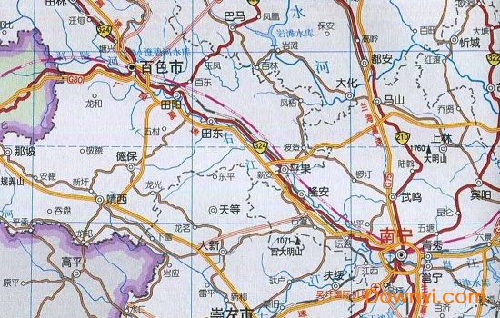 广西交通地图2018