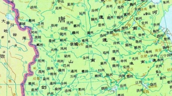 唐朝地图电子版